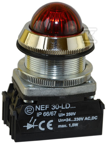 Lampa NEF30Le/24V červená - W0-L-NEF30LE/24V C